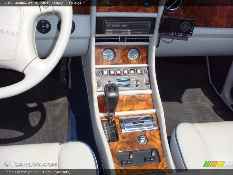 Silver / Navy Blue/Beige 1997 Bentley Azure