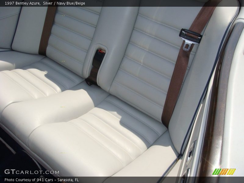 Silver / Navy Blue/Beige 1997 Bentley Azure