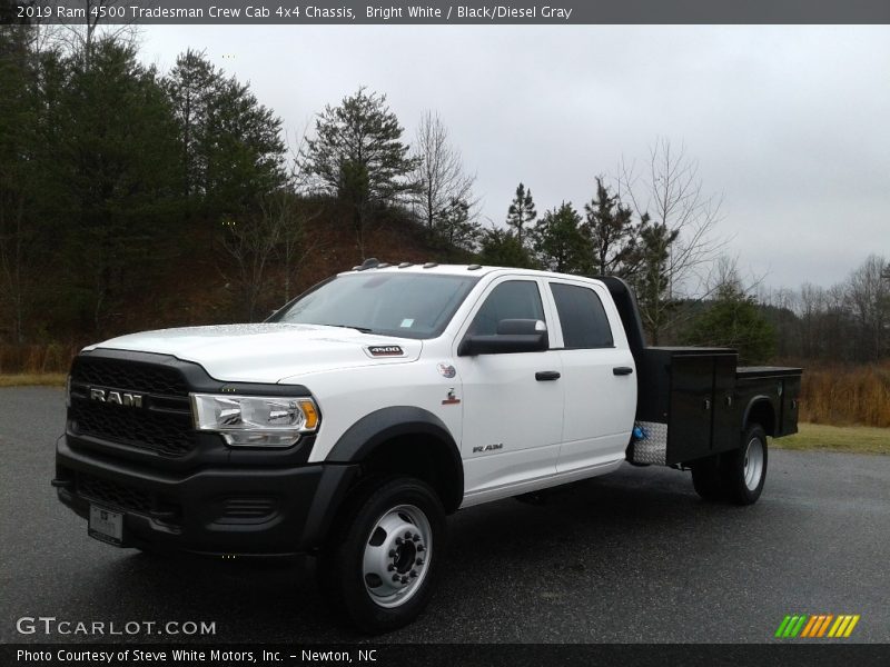 Bright White / Black/Diesel Gray 2019 Ram 4500 Tradesman Crew Cab 4x4 Chassis