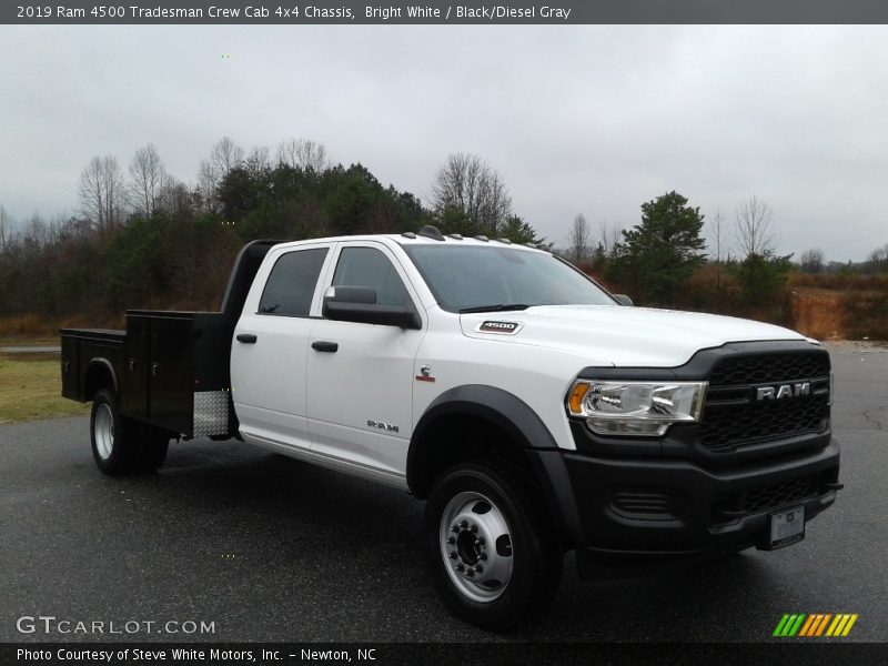 Bright White / Black/Diesel Gray 2019 Ram 4500 Tradesman Crew Cab 4x4 Chassis