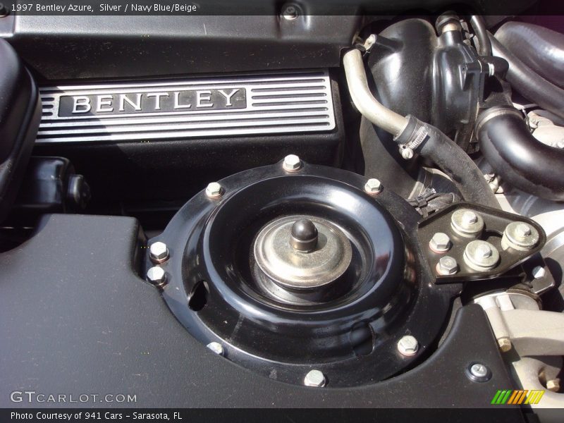 Silver / Navy Blue/Beige 1997 Bentley Azure