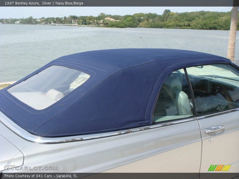 Silver / Navy Blue/Beige 1997 Bentley Azure