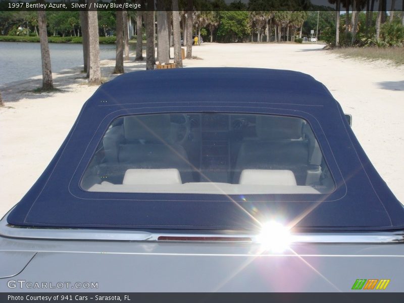 Silver / Navy Blue/Beige 1997 Bentley Azure