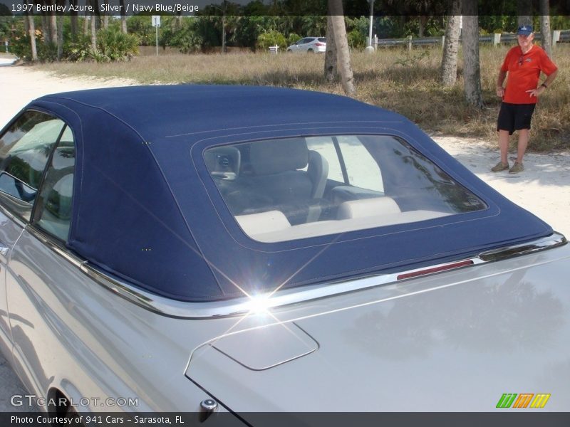 Silver / Navy Blue/Beige 1997 Bentley Azure