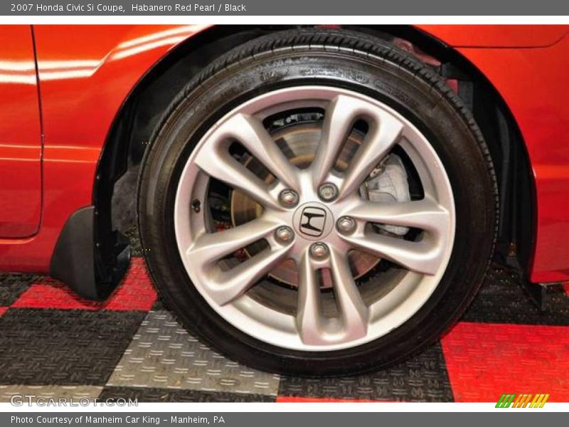 Habanero Red Pearl / Black 2007 Honda Civic Si Coupe