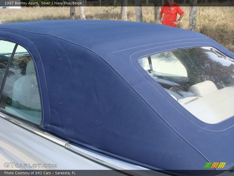 Silver / Navy Blue/Beige 1997 Bentley Azure