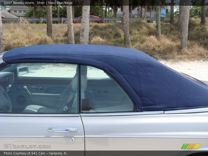 Silver / Navy Blue/Beige 1997 Bentley Azure