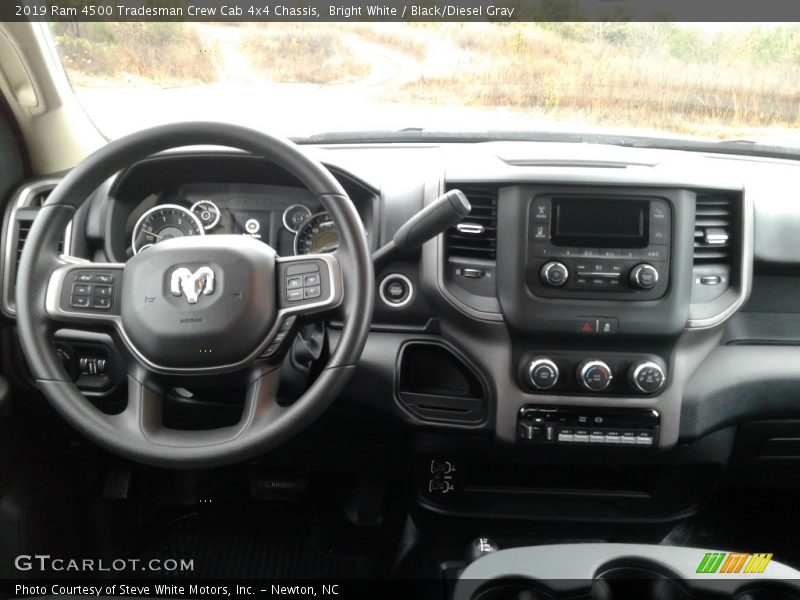 Bright White / Black/Diesel Gray 2019 Ram 4500 Tradesman Crew Cab 4x4 Chassis
