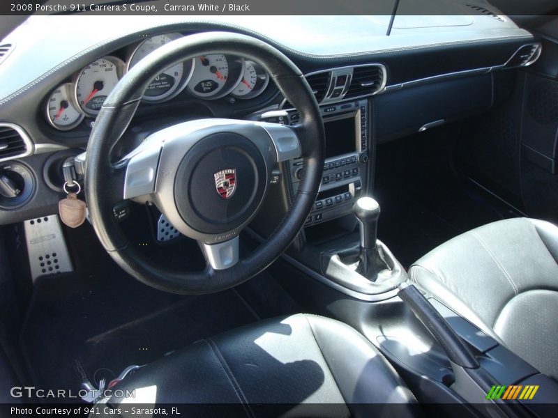 Carrara White / Black 2008 Porsche 911 Carrera S Coupe