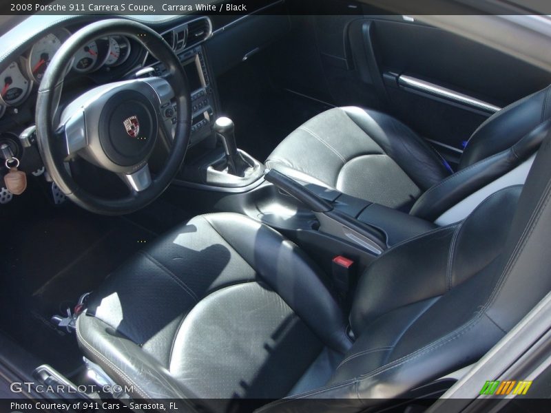 Carrara White / Black 2008 Porsche 911 Carrera S Coupe