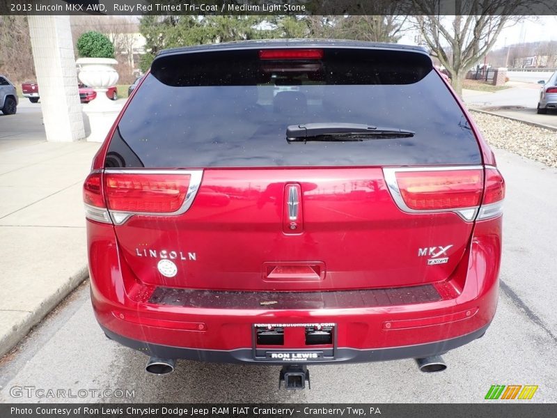 Ruby Red Tinted Tri-Coat / Medium Light Stone 2013 Lincoln MKX AWD