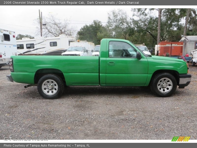 Dark Green Metallic / Dark Charcoal 2006 Chevrolet Silverado 1500 Work Truck Regular Cab