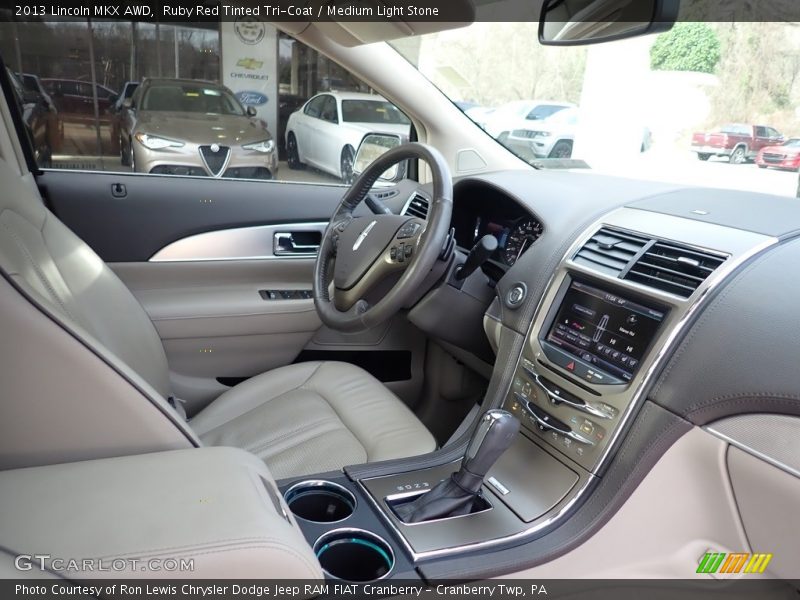 Ruby Red Tinted Tri-Coat / Medium Light Stone 2013 Lincoln MKX AWD