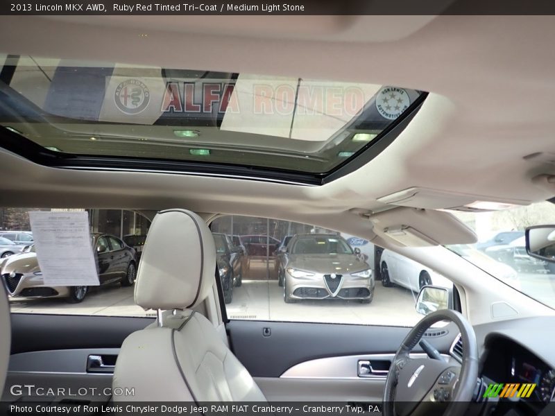 Ruby Red Tinted Tri-Coat / Medium Light Stone 2013 Lincoln MKX AWD