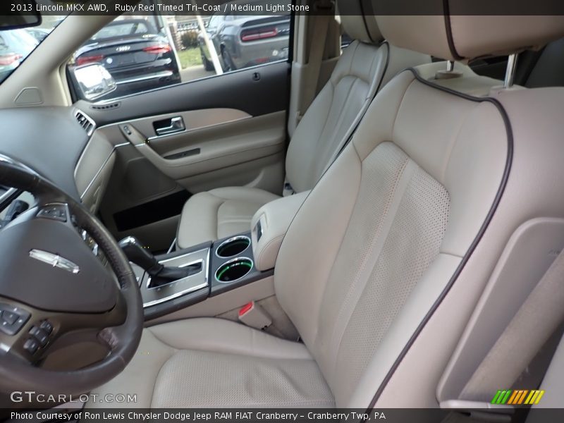 Ruby Red Tinted Tri-Coat / Medium Light Stone 2013 Lincoln MKX AWD