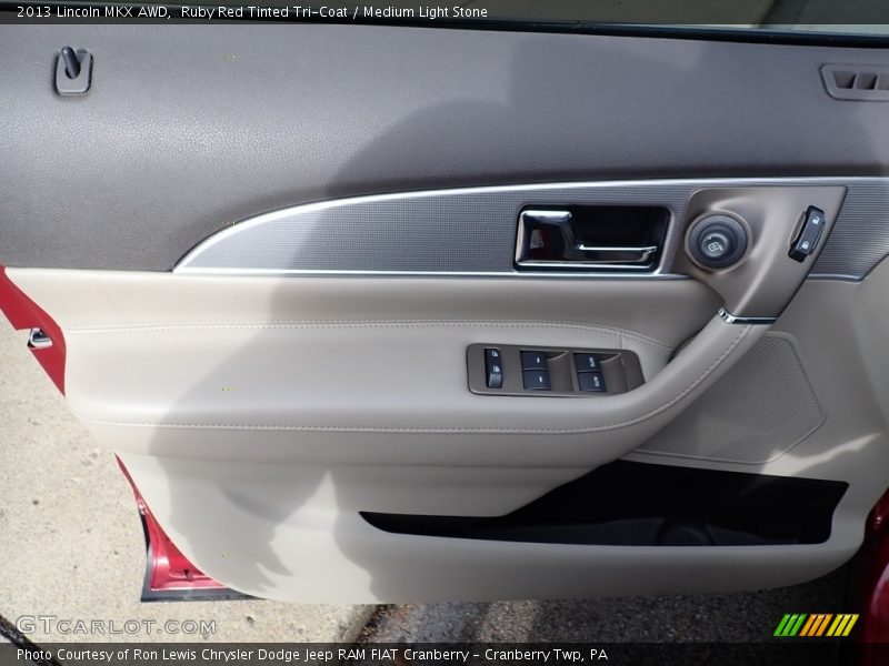 Ruby Red Tinted Tri-Coat / Medium Light Stone 2013 Lincoln MKX AWD