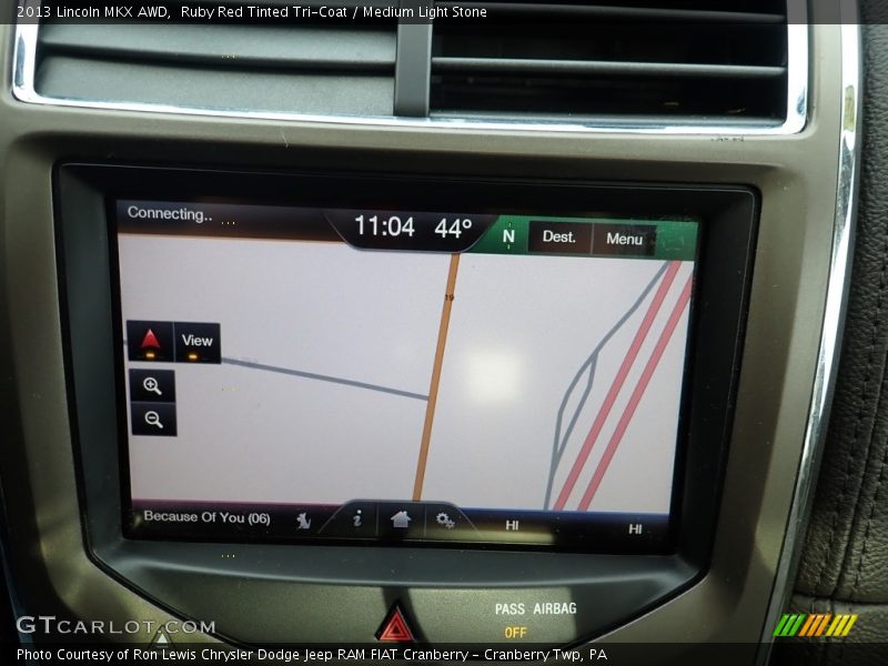 Ruby Red Tinted Tri-Coat / Medium Light Stone 2013 Lincoln MKX AWD