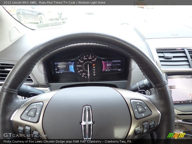 Ruby Red Tinted Tri-Coat / Medium Light Stone 2013 Lincoln MKX AWD