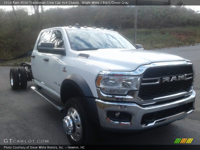 Bright White / Black/Diesel Gray 2019 Ram 4500 Tradesman Crew Cab 4x4 Chassis