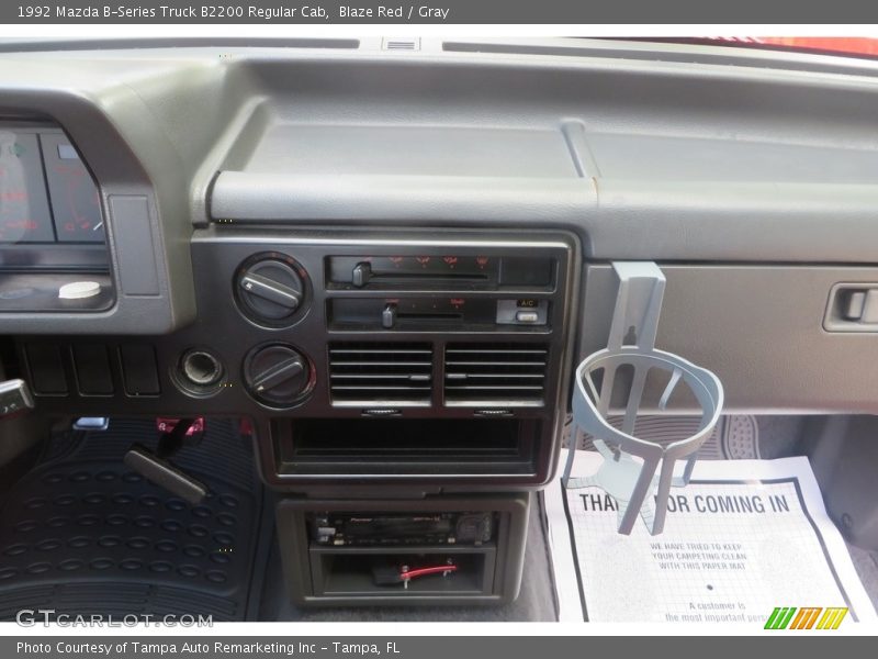 Blaze Red / Gray 1992 Mazda B-Series Truck B2200 Regular Cab