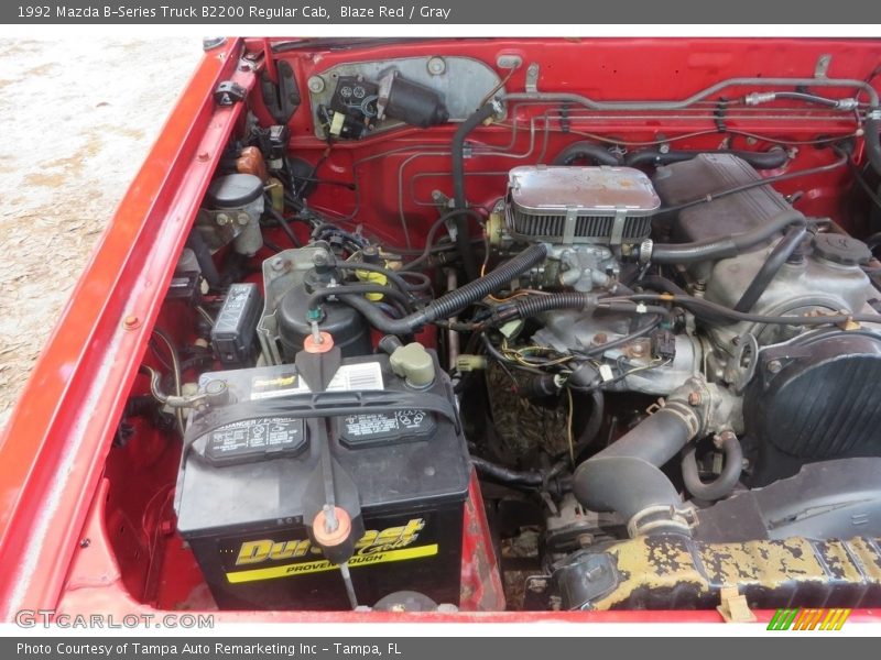 Blaze Red / Gray 1992 Mazda B-Series Truck B2200 Regular Cab