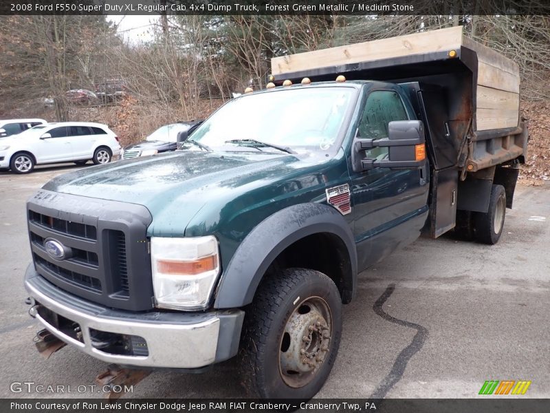 2008 F550 Super Duty XL Regular Cab 4x4 Dump Truck Forest Green Metallic