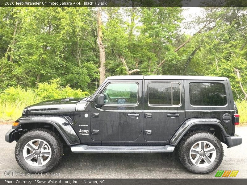Black / Black 2020 Jeep Wrangler Unlimited Sahara 4x4