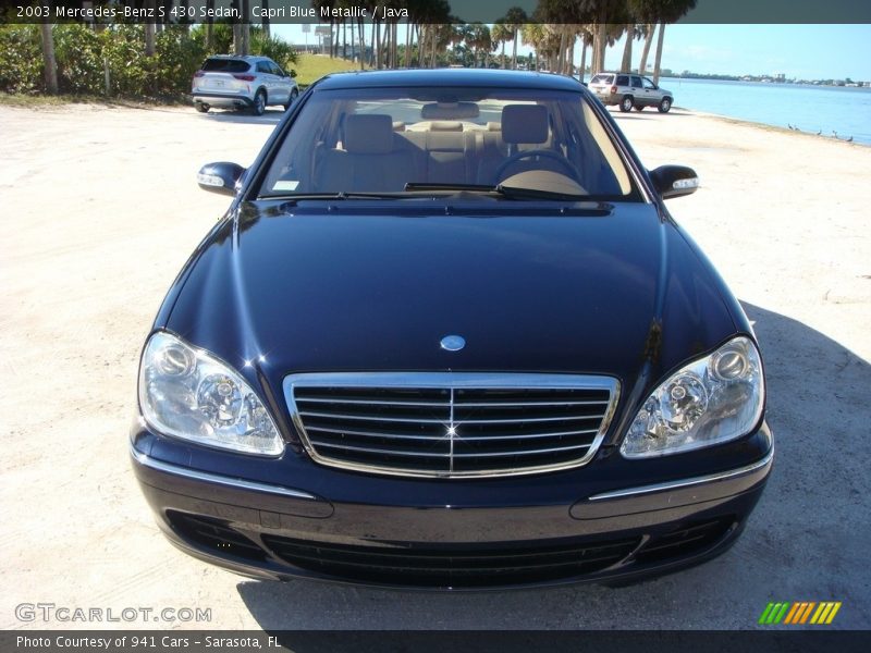 Capri Blue Metallic / Java 2003 Mercedes-Benz S 430 Sedan