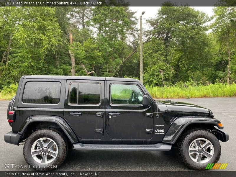 Black / Black 2020 Jeep Wrangler Unlimited Sahara 4x4