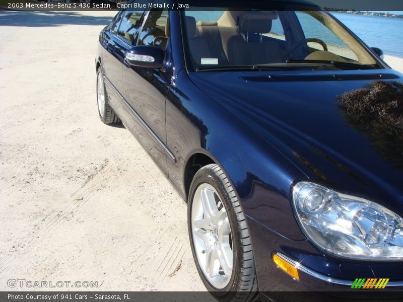 Capri Blue Metallic / Java 2003 Mercedes-Benz S 430 Sedan