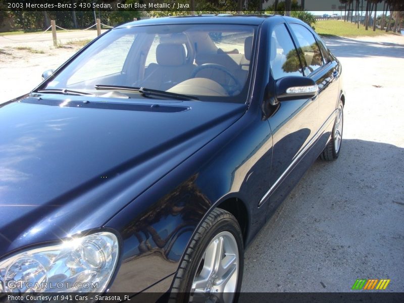Capri Blue Metallic / Java 2003 Mercedes-Benz S 430 Sedan