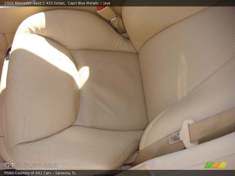Capri Blue Metallic / Java 2003 Mercedes-Benz S 430 Sedan