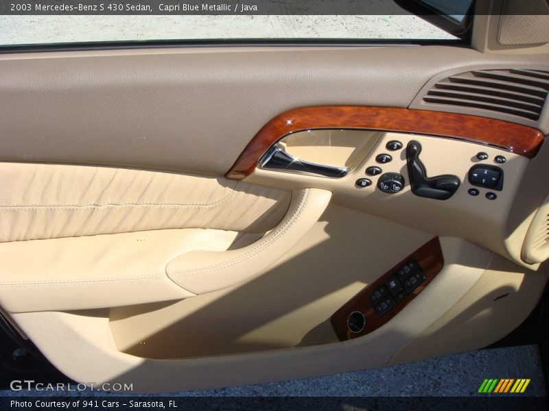 Capri Blue Metallic / Java 2003 Mercedes-Benz S 430 Sedan