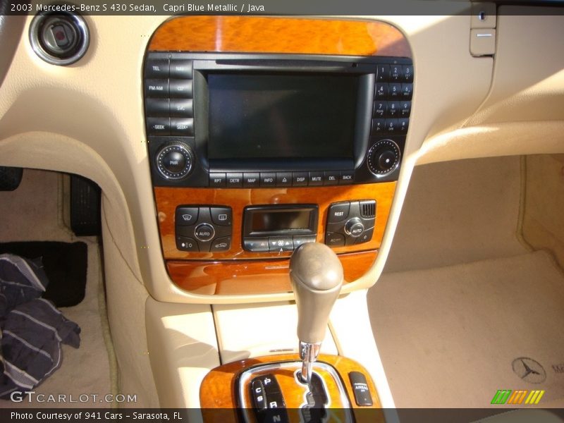 Capri Blue Metallic / Java 2003 Mercedes-Benz S 430 Sedan
