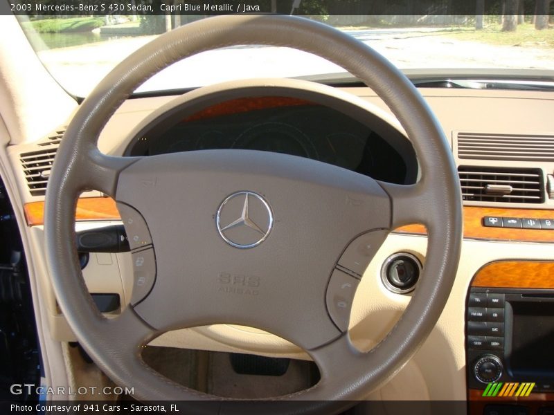 Capri Blue Metallic / Java 2003 Mercedes-Benz S 430 Sedan