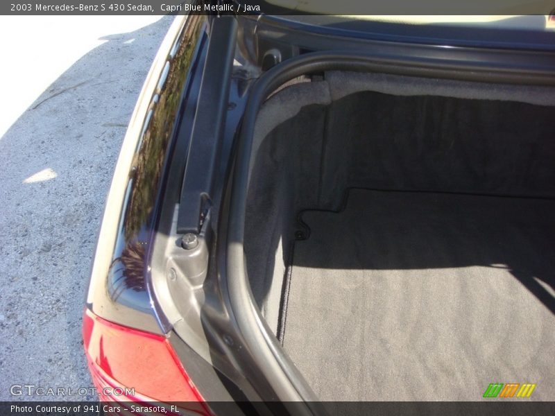 Capri Blue Metallic / Java 2003 Mercedes-Benz S 430 Sedan