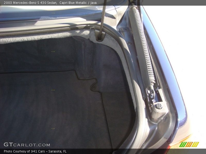 Capri Blue Metallic / Java 2003 Mercedes-Benz S 430 Sedan
