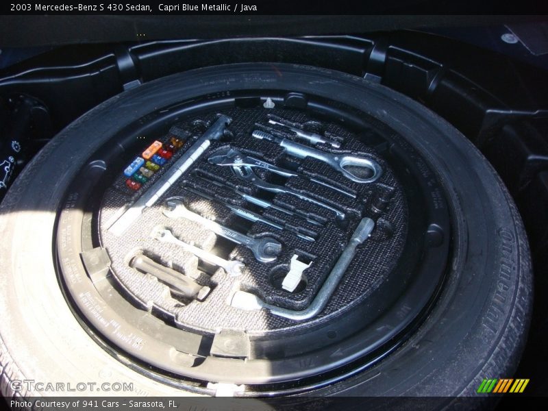 Capri Blue Metallic / Java 2003 Mercedes-Benz S 430 Sedan