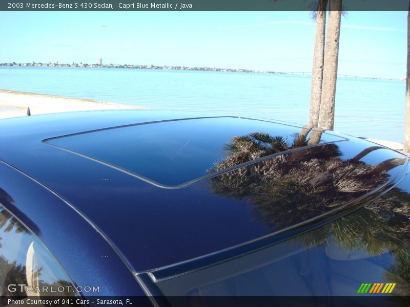 Capri Blue Metallic / Java 2003 Mercedes-Benz S 430 Sedan