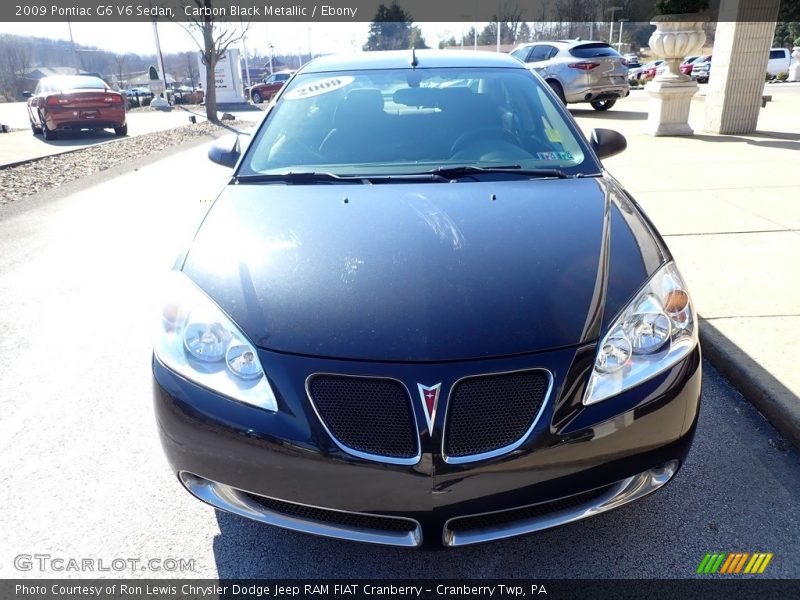 Carbon Black Metallic / Ebony 2009 Pontiac G6 V6 Sedan