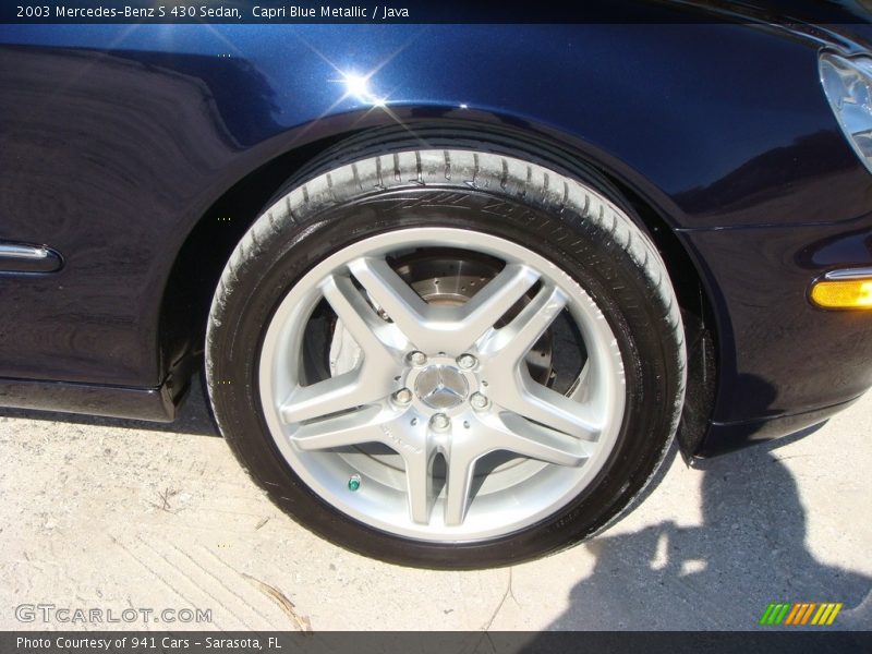 Capri Blue Metallic / Java 2003 Mercedes-Benz S 430 Sedan