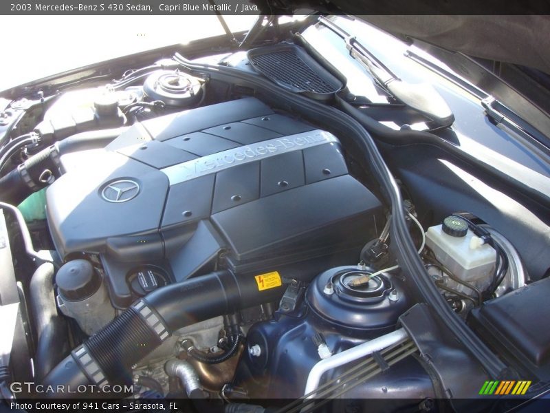 Capri Blue Metallic / Java 2003 Mercedes-Benz S 430 Sedan