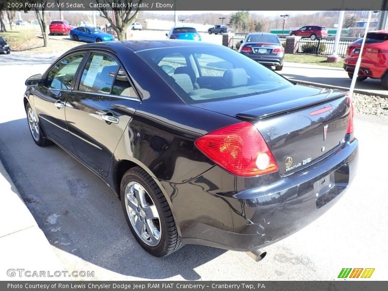 Carbon Black Metallic / Ebony 2009 Pontiac G6 V6 Sedan