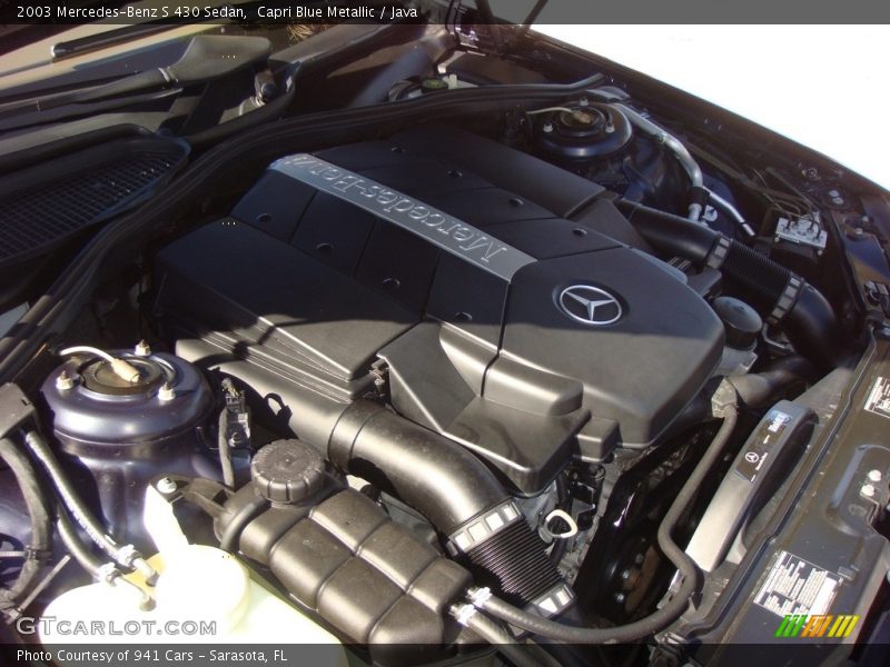 Capri Blue Metallic / Java 2003 Mercedes-Benz S 430 Sedan