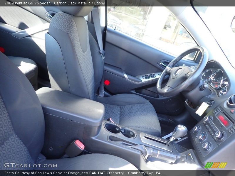 Carbon Black Metallic / Ebony 2009 Pontiac G6 V6 Sedan