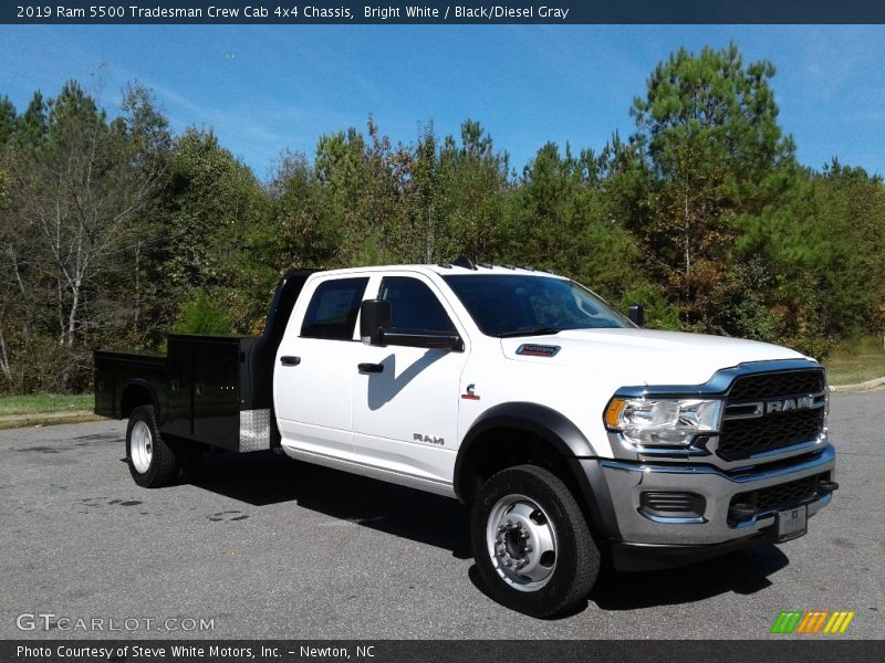 Bright White / Black/Diesel Gray 2019 Ram 5500 Tradesman Crew Cab 4x4 Chassis