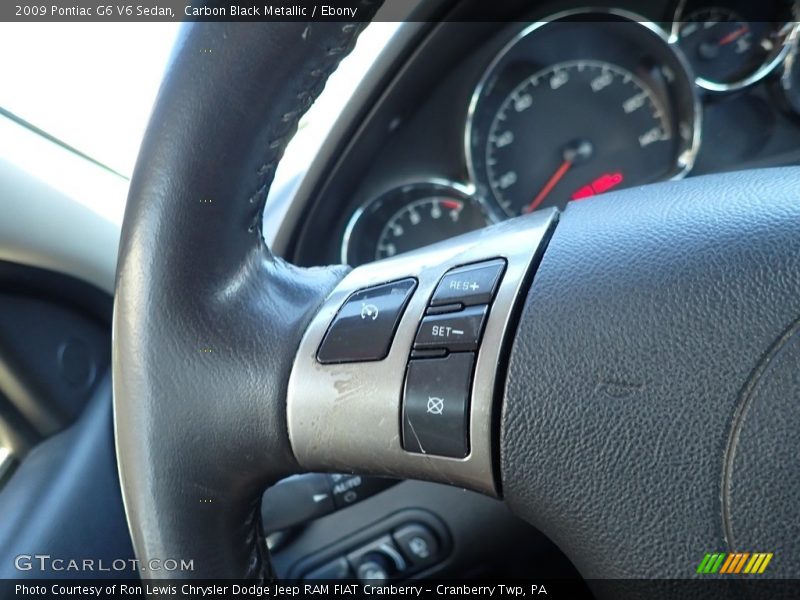 Carbon Black Metallic / Ebony 2009 Pontiac G6 V6 Sedan