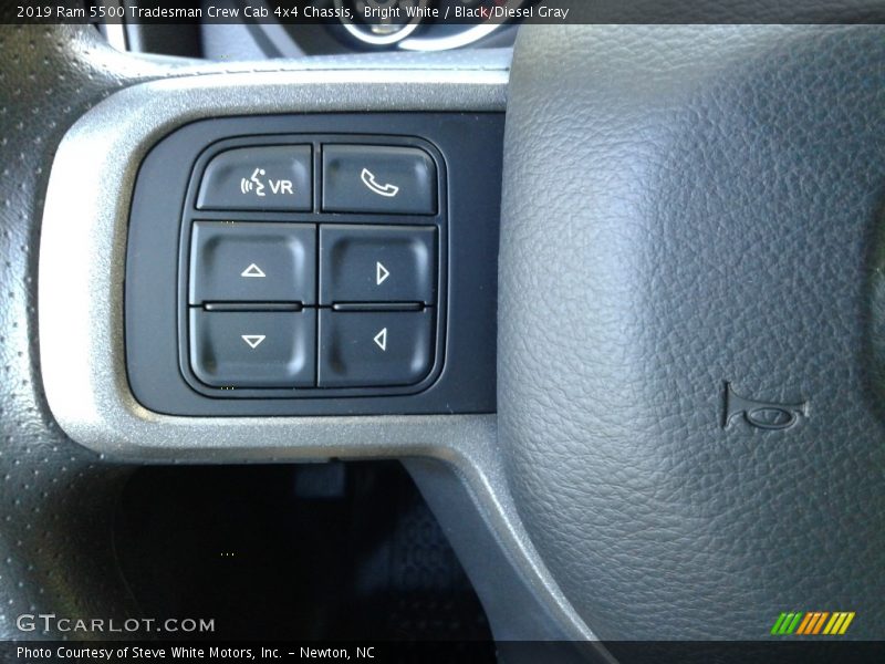 Bright White / Black/Diesel Gray 2019 Ram 5500 Tradesman Crew Cab 4x4 Chassis