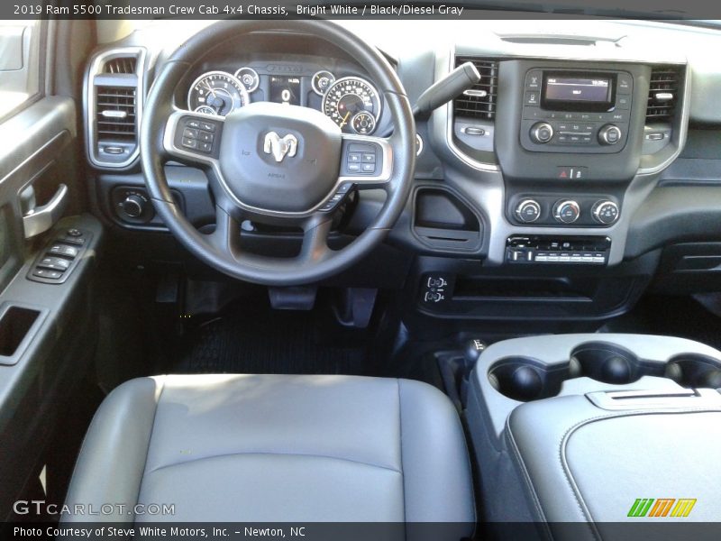 Bright White / Black/Diesel Gray 2019 Ram 5500 Tradesman Crew Cab 4x4 Chassis