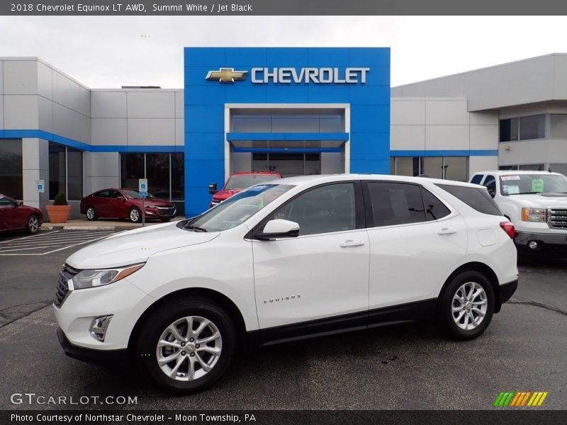 Summit White / Jet Black 2018 Chevrolet Equinox LT AWD